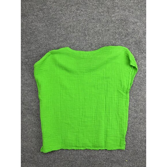 Michael Stars Shirt Womens Medium Green Lydia Double Gauze Made USA Boho DGZ014 - Picture 6 of 6